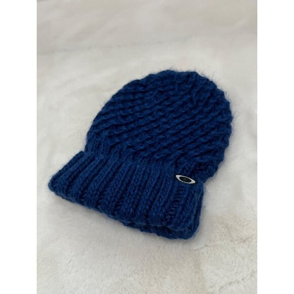 NWT Oakley ONE SIZE Mix Yarn Beanie Dark Blue MSRP $48 - Picture 2 of 7